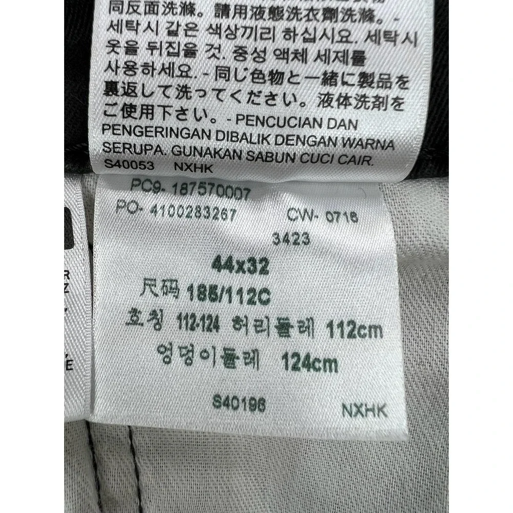 Levis 541 Jeans Mens 44x32 Gray Athletic Tapered Stretch Denim Charcoal Wash